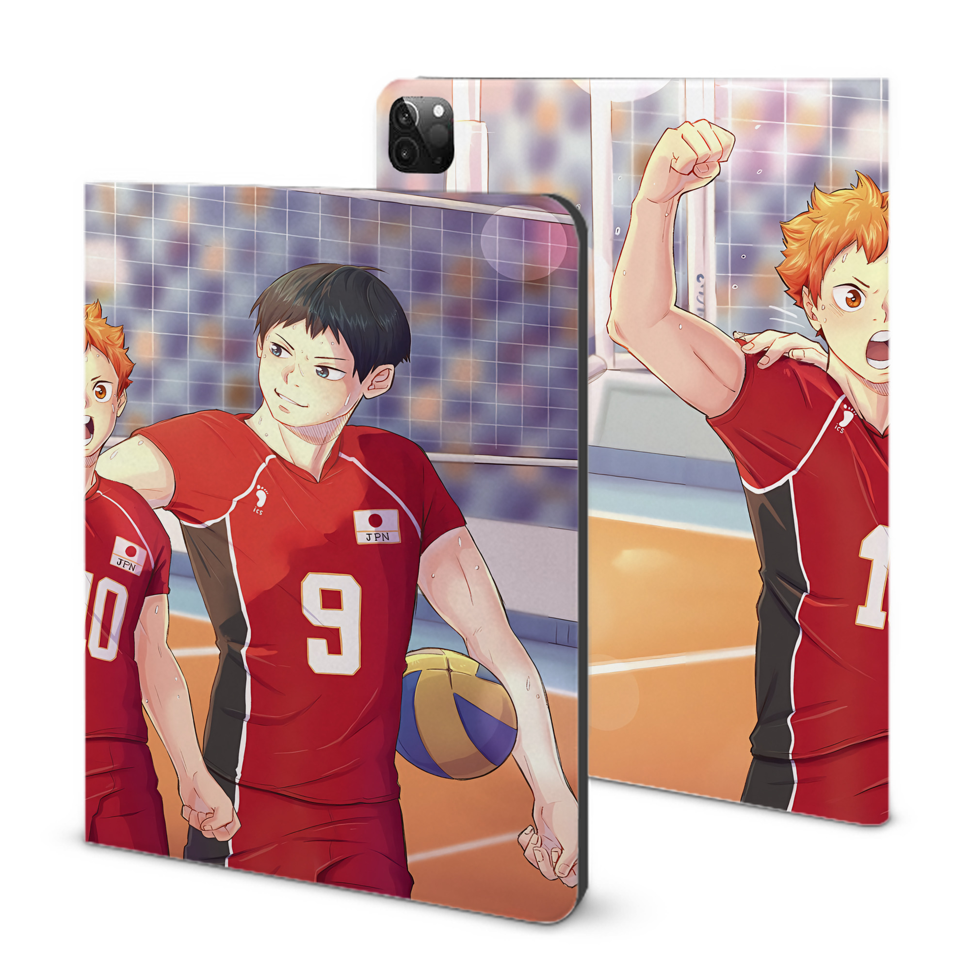 （画像用） ハイキュー!! Haikyu!! IPadケース ペンホルダー付き ブックスタイルデザイン